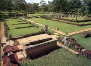 Ruins of the ancient hospital in Mihintale, Anuradhapura. Image credit: Wikimedia.org
