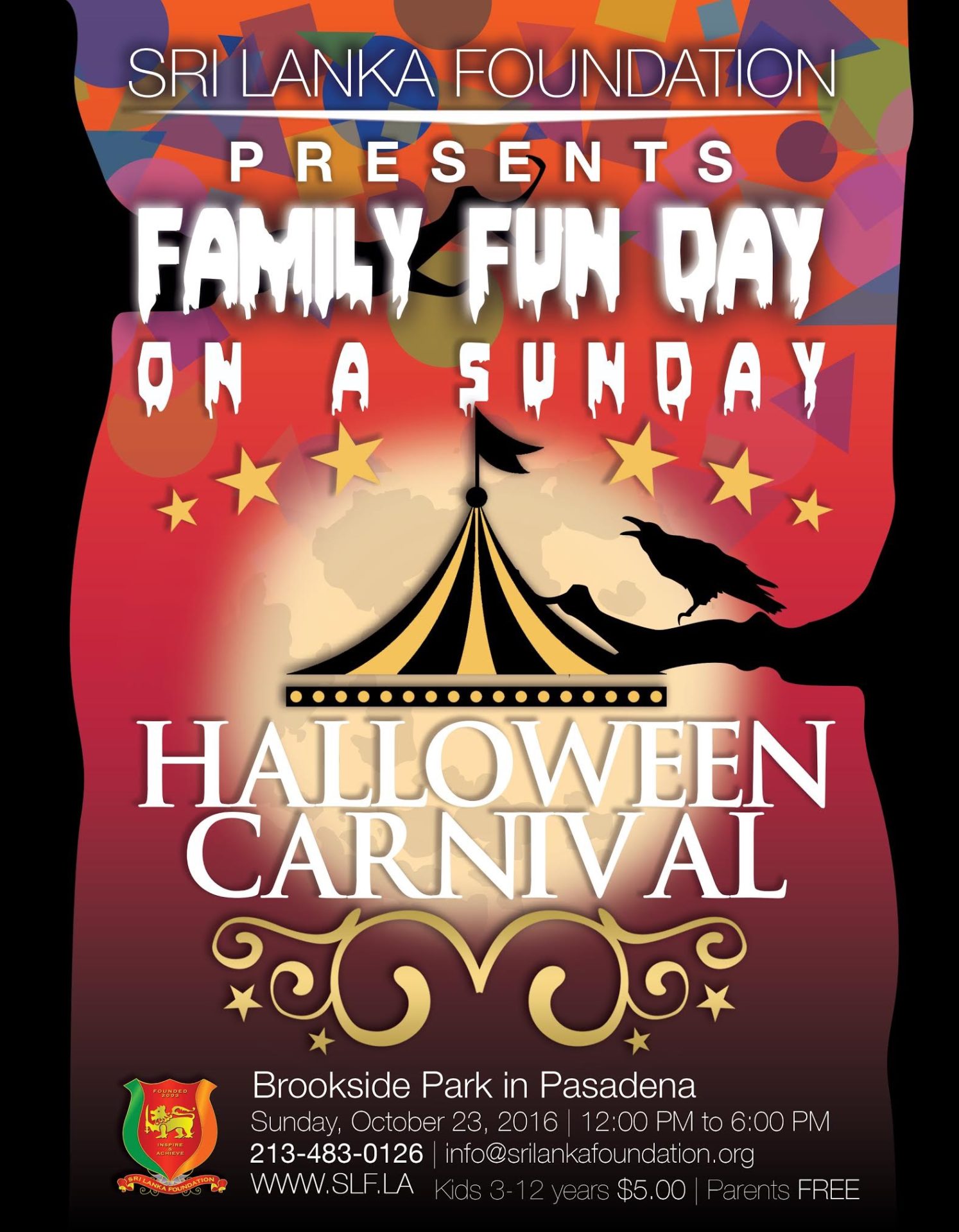 SLF Family Fun Day on a Sunday Halloween Carnival Sri Lanka Foundation