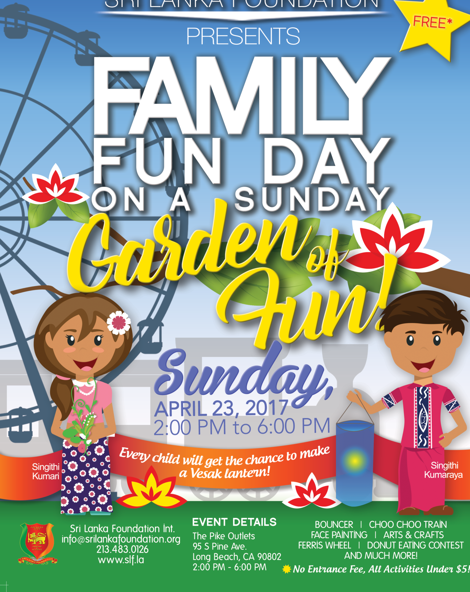 Family Fun Day on a Sunday Garden of Fun! Sathutu Uyana!