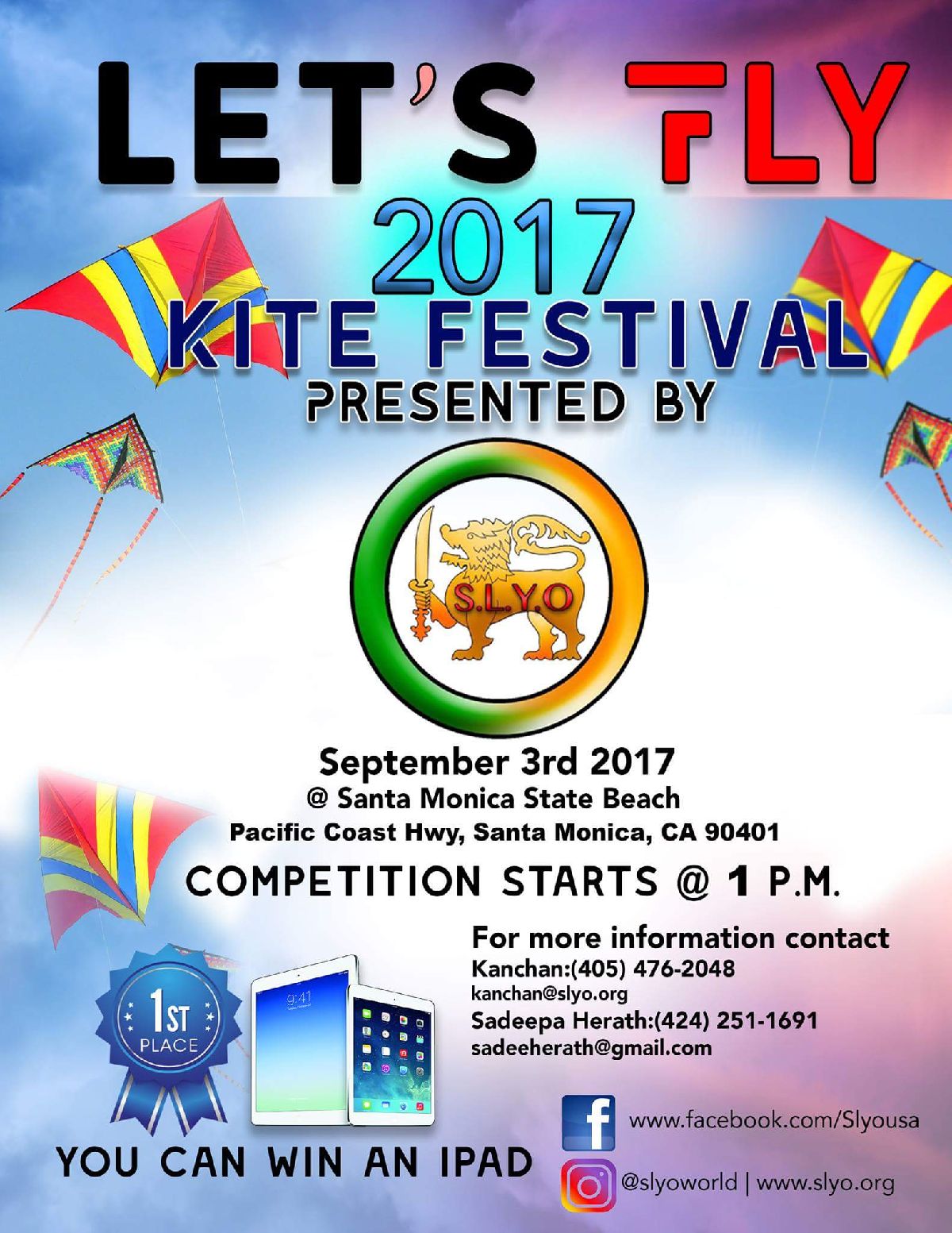 KITE FESTIVAL Presented by Sri Lanka Youth Organization in Los Angeles