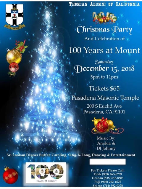 Christmas Party and celebration of 100 years at Mount