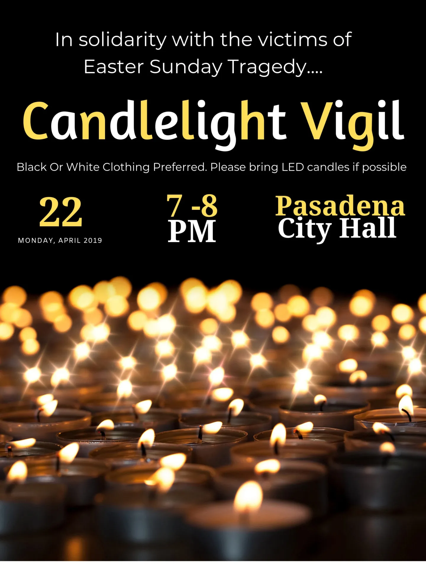 Candlelight Vigil Flyer
