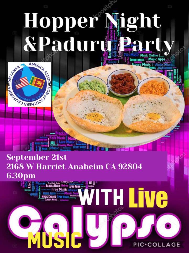 Hopper Night & Paduru Party With Live Calypso