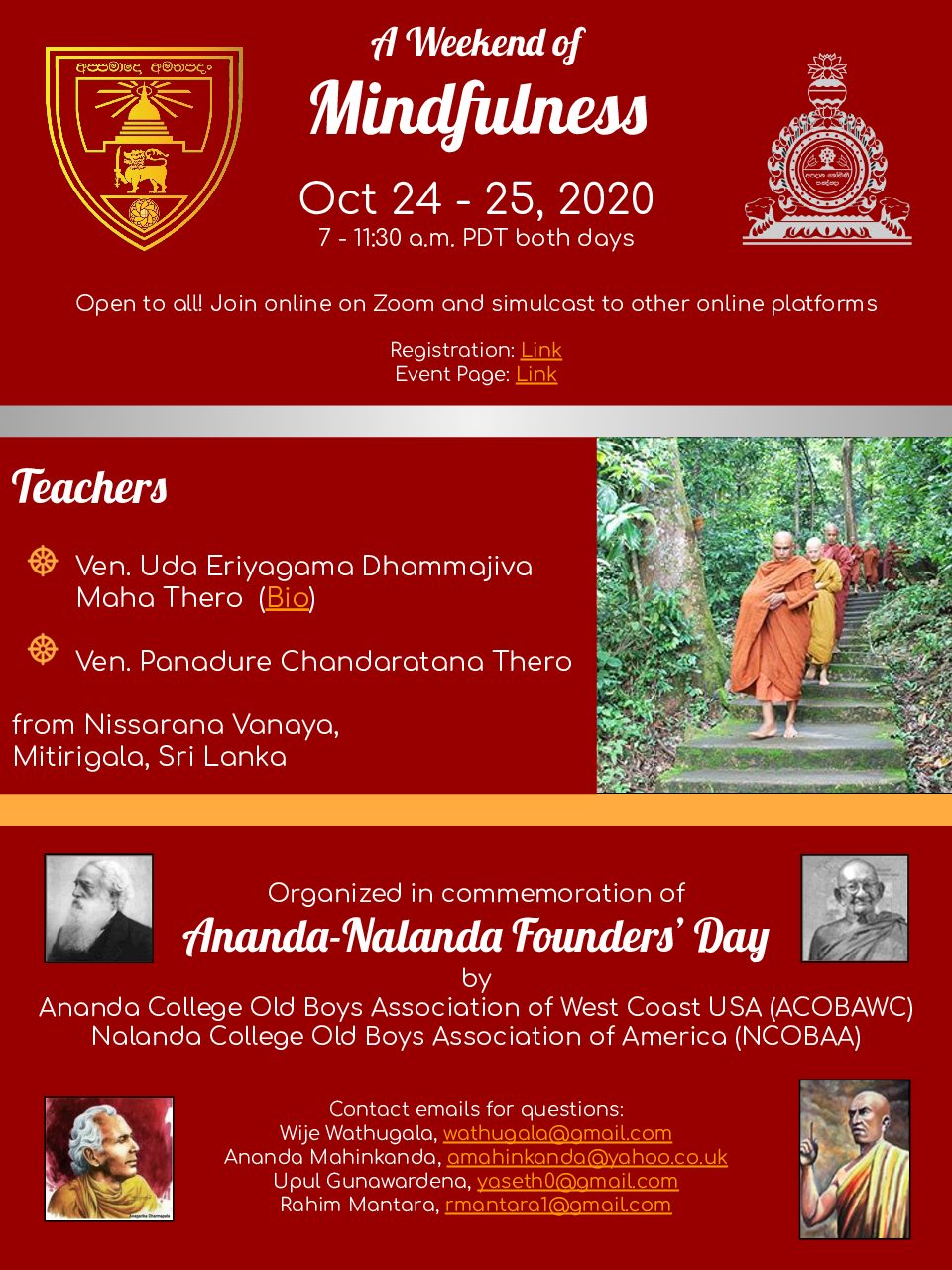 Ananda_Nalanda_FoundersDay MeditationRetreate_2020