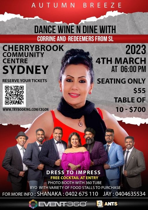 AUTUM-BREEZE-Dance-Wine-Dine-with-Corrine-Redeemers-from-Sri-lanka-Cherrybrook-Community-Centre-4th-March-2023-Sydney-event
