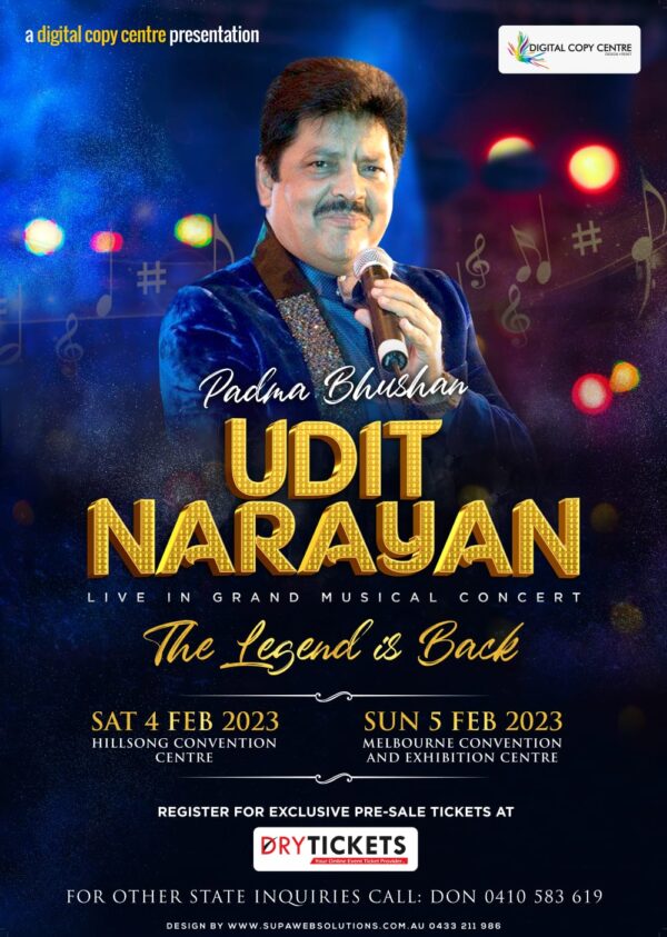 A Digital Copy Center Presentation Padma Bhushan Udit Narayan Live In Grand Musical Concert  2023