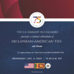 Invitation for Dec 6 Sri Lankan-American Celebration with link
