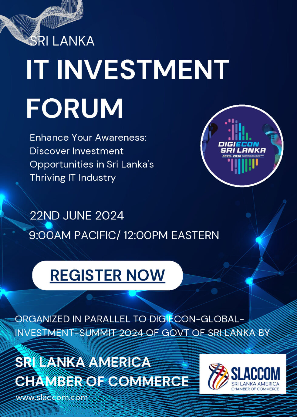 Tech Startup Investment Forum – Flyer